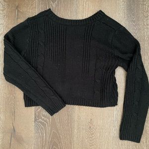 Knitted black sweater from garage